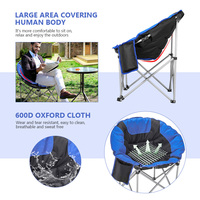 Chaise longue pliante de camping pour l'extérieur, idéale pour pique-nique, coucher de soleil, plage, voyage, camping en famille