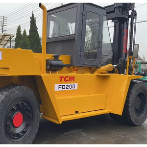 Montacargas Eléctrico Japonés Original de 20 Toneladas Usado TCM FD20 FD30-16 con Posicionador de Horquillas Desplazable Lateral y Mástil de Tres Etapas - Product Image 1