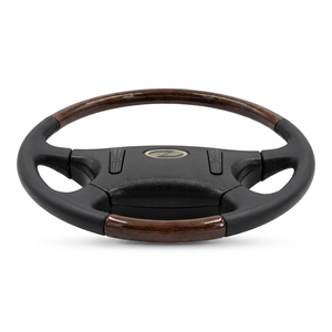 Volant fini effet bois brillant pour camions de transport lourd et camions de marchandises professionnels - Product Image 6