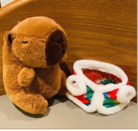 Mignon diplômé capybara porte-clés doux Capybara peluche peluche poupée femme sac pendentif à breloque cadeau capybara peluche porte-clés