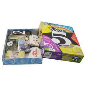 Name 5 Card Game Memory Matching <b>Puzzle</b> for Family Fun with Colorful Rounded Cards in Paper Box Packaging - Product Image 3