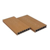 Planches de terrasse extérieures en WPC co-extrudé de 1,5 mm d'épaisseur |   Planche écologique moderne anti-UV, antidérapante, ignifuge, imperméable pour utilisation en parc, garantie 5 ans