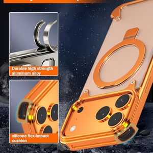 เคสโลหะแบบแม่เหล็กไร้ขอบ ด้านหลังแบบด้านโปร่งแสง สำหรับ iPhone 17 Pro Max, เคสอะลูมิเนียมพรีเมียมสำหรับ iPhone 17 - Product Image 5