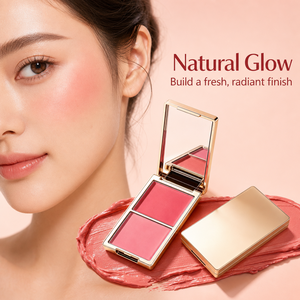 บลัชออนเนื้อครีมสีเดียวติดทนนานสำหรับแต่งหน้าประจำวัน บลัชออนเนื้อฝุ่น ผลิตภายใต้แบรนด์ส่วนตัว ราคาโรงงาน - Product Image 4