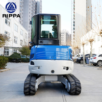 Nouveaux prix de gros chinois 1 tonne petit type pelle Kubota moteur 3 tonnes 3.5 tonnes mini pelle avec cabine fermée