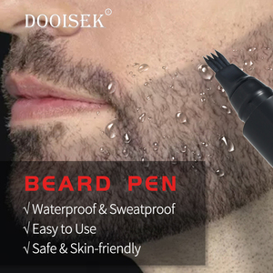 Relleno de lápiz para barba con logotipo personalizado, pluma y cepillo impermeables para Barba, cobertura duradera, acabado natural, forma reparadora de bigote - Product Image 1