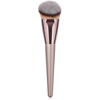 Kuas Foundation Blush Premium, Gagang Aluminium Poles, Bulu Serat Lembut Gradasi, Kuas Kosmetik Tunggal