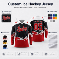 Maillot d'entraînement de hockey sur glace pour équipes de club, adultes et jeunes, entraînement, compétition et matchs, vente au détail, vente en gros et commandes d'équipes