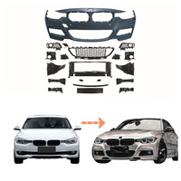 HC pour BMW Série 3 12-18 F30 Mise à niveau vers M-tech Pare-chocs avant Pare-chocs arrière Jupe latérale Grille BMW F30 MT BODYKIT