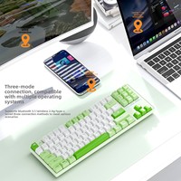 SMAILWOLF MK87 Tri-Mode Wireless Mechanical Keyboard 87 Keys Hot Swappable RGB Backlit High Value for Gaming Office