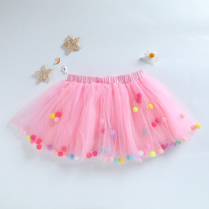 Falda Tutú de Tul Suave para Bebés Niñas, Disfraz de Princesa <span class=keywords><strong>con</strong></span> <span class=keywords><strong>Pompones</strong></span> para Fiesta de Cumpleaños - Product Image 2