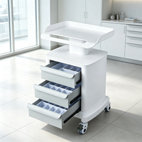Schubladenartiger Mobiler Zahnärztlicher Werkzeugwagen, Oralscanner-Trolley, Krankenhausmöbel, Zahnärztlicher Handwagen für Schönheitssalon-Instrumente