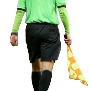 High Quality Double Sided Sports Football Soccer Custom <b>Referee</b> <b>Flag</b> Pole Professional New Product Hand Held Fiberglass Material - Product Image 5