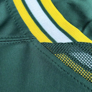 Camiseta de Fútbol Americano Verde para Hombre, Cuello en V, Manga Corta, Número 10, Ropa Deportiva Transpirable de Poliéster - Product Image 5