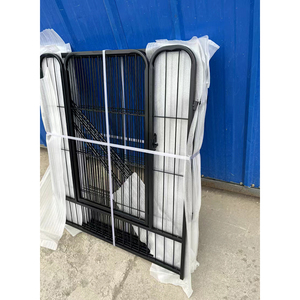 Wholesale Black Powder Coated Indoor / Outdoor Welded Wire <strong>Dog</strong> <strong>Run</strong> Kennel <strong>Panels</strong> and Gates - Product Image 6