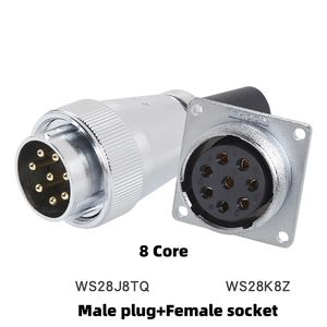 Connecteur aviation WS/HS28 - Prise plaquée or 2/3/4/5/7/8/10/12/16/17/20/24/26/35 broches pour équipement industriel - Product Image 6