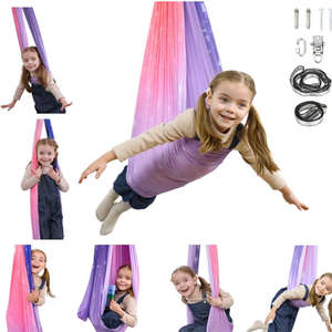 Hamaca de Yoga Aéreo Antigravedad para Ejercicios de Inversión, Pilates, Gimnasia, Hamaca de Nailon para Fitness, Camping y Senderismo - Product Image 3