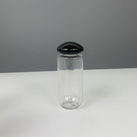 Flacon en plastique transparent pour toner, cylindrique, avec bouchon à bille blanc ou noir, 100 ml, 120 ml, 150 ml, 200 ml, 3 oz, 4 oz, 5 oz, 7 oz, pour sérum de soin de la peau