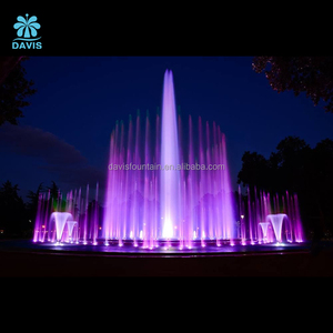 Fontaine de jardin Davis à prix abordable, en forme de fleur du matin, avec jets musicaux dansants, éclairage LED multicolore, en acier inoxydable - Product Image 1