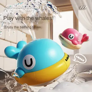 Baignoire arroseur personnalisé <span class=keywords><strong>fontaine</strong></span> jouet rechargeable <span class=keywords><strong>baleine</strong></span> lumineuse mignon animal en plastique salle de <span class=keywords><strong>bain</strong></span> jouets pour les tout-petits - Product Image 1