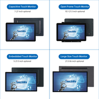TouchWo 3 jours livraison rapide 7-27 pouces LCD TFT écran tactile complet écran plat Hd moniteur à écran tactile capacitif