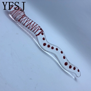 Masseur de prostate en verre borosilicate à double tête géant pour femmes, écologique - Product Image 2