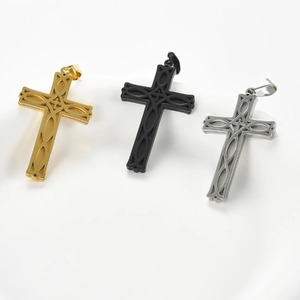 Colgante de cruz irlandesa de acero inoxidable para collar, sencillo y moderno, para mujeres y hombres, religión católica, cadena, amuletos, joyería, regalo - Product Image 4