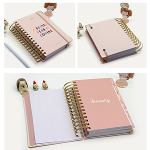 Agenda planificateur quotidien, hebdomadaire et mensuel Joytop personnalisé <span class=keywords><strong>2023</strong></span>, reliure spirale, couverture rigide, carnet A5, journal de manifestation - Product Image 2