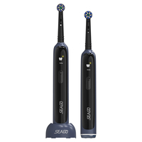Brosse à dents électrique rotative intelligente Seago SG-2608 rechargeable avec écran LCD, capteur de pression, étanche IPX7