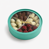 Boîte en carton rigide biodégradable de qualité alimentaire avec revêtement en aluminium pour l'emballage du chocolat