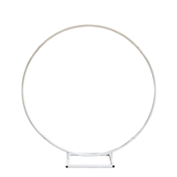 Nouvelle Arche Circulaire en Fer Réglable et Durable, Monopoteau, Écologique, Portable, Pliable, Amovible, pour Décoration Florale et Fournitures de Fête
