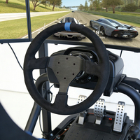 Volante de Carreras Personalizado de 13 Pulgadas en Gamuza, Volante Deportivo de Alta Resistencia para Simulación de Carreras y Tuning de Autos