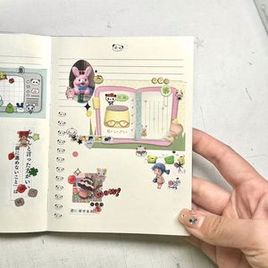 Livre d'autocollants créatifs colorés, matériel décoratif DIY, autocollants INS Wind pour enfants - Product Image 3