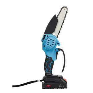 Mini tronçonneuse à poignée supérieure 6 pouces, électrique, moteur 800W, 2 batteries 3000mAh, sans fil, pour bricolage, camping, coupe de branches, usage industriel, garantie 3 ans - Product Image 2