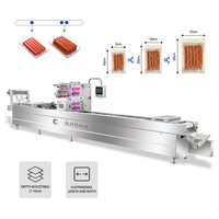 Machine d'emballage thermoformante automatique polyvalente pour fromages, viandes et aliments surgelés multi-produits
