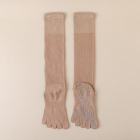 Cinq orteils bloc de couleur haut équipage formation danse Pilates Ballet Barre pieds nus chaussettes Pilates personnalisées