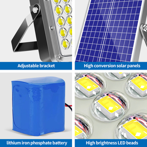 500W Cao Sáng Nhôm Trường Hợp Năng Lượng Mặt Trời Ánh Sáng Đường Phố Nhà Máy Kho IP67 Sân Vườn Ngoài Trời <span class=keywords><strong>LED</strong></span> Năng Lượng Mặt Trời Nhẹ Lũ Lụt Ánh Sáng - Product Image 5