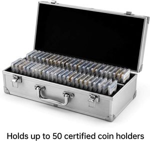 Caja de Almacenamiento de Aluminio para Monedas, con 50 Ranuras, Compatible con Placas de Monedas PCGS/NGC - Product Image 4