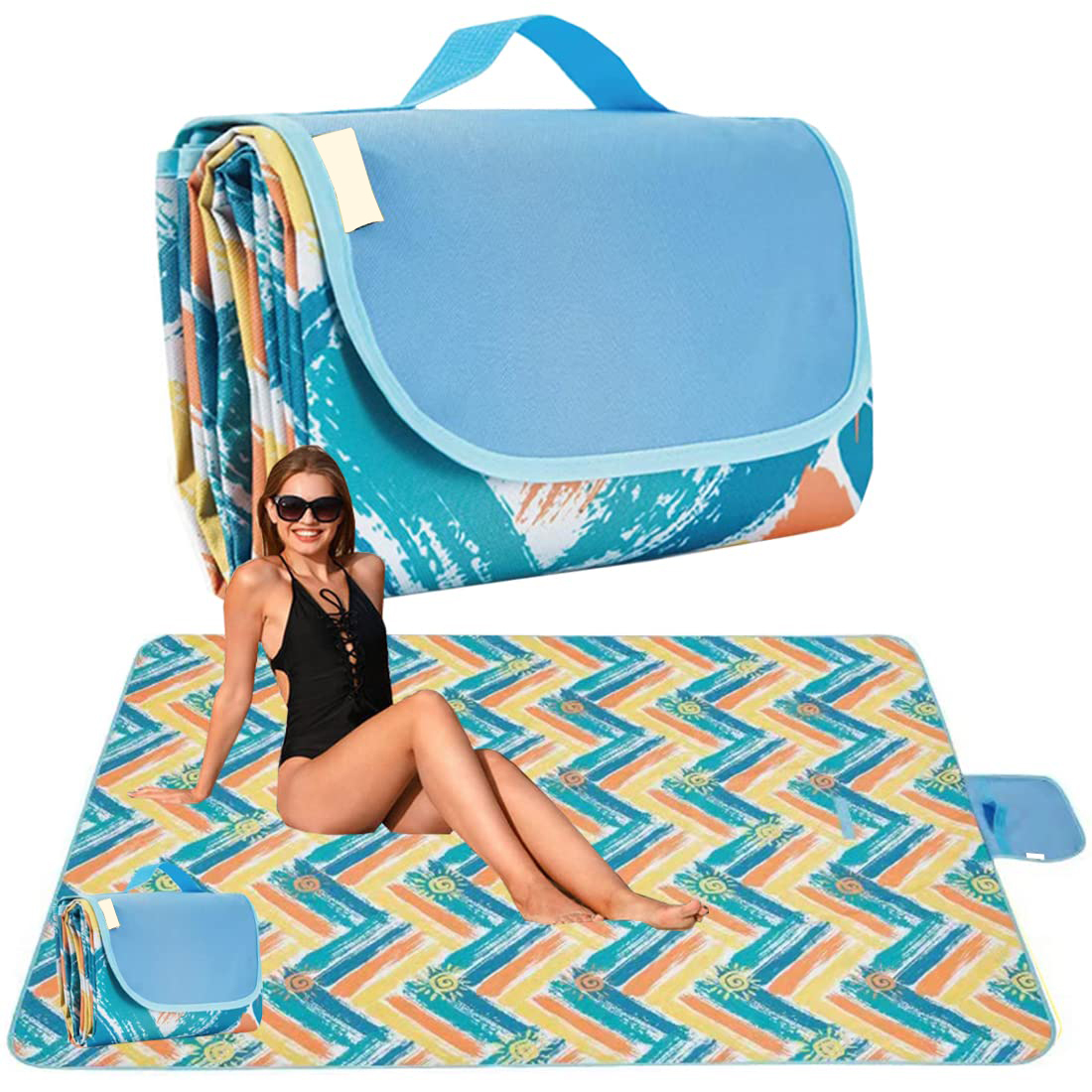 Custom Outdoor Beach Mats - Waterproof Picnic Blankets