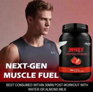 OEM Gold Coast 1kg de poudre d'isolat de protéine de lactosérum pour hommes, supplément de fitness à saveur fraise pour le renforcement musculaire efficace pour les adultes - Product Image 2