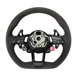 Pour <span class=keywords><strong>Audi</strong></span> A3 A4 A5 A6 A7 TT <span class=keywords><strong>Q5</strong></span> S4 S5 RS5 RS6 RS7 Modification R8 Ensemble de Volant Alcantara Cuir LED Deux Clés Quatre Clés - Product Image 1