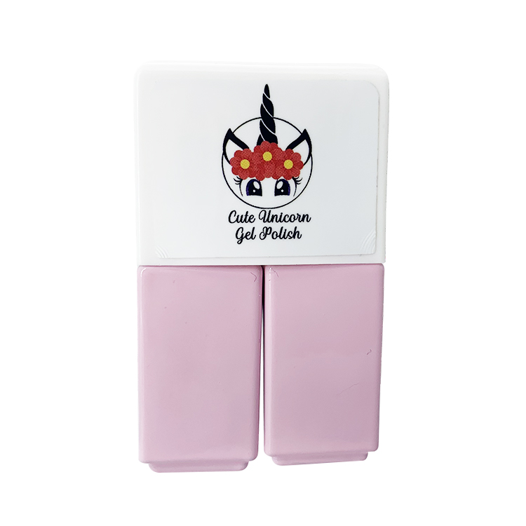 Glossy Painted 5ml Square Twin Nail Polish Bottles Hanya ISO20001