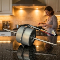Moteur de ventilateur monophasé à courant alternatif 1/3/4 vitesses, moteur à induction domestique 60W, montage sur pied, 2200 tr/min pour moteur de ventilateur de hotte, couple élevé