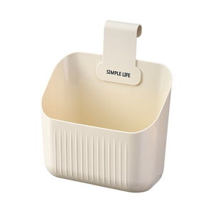 Kitchen Wall Mounted <b>Storage</b> <b>Basket</b> White Transparent Rectangle Punch Free Multi Layer Food Container For Garlic Ginger Onion - Product Image 5