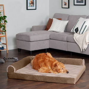 Luxe Duurzame Golfvacht Fluweel Deluxe Traagschuim Sofa Stijl Voor Winter Zacht Warm Hondenbed - Product Image 6