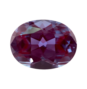 Pierre d'Alexandrite de laboratoire pour la fabrication de bijoux, pierres précieuses d'Alexandrite en vrac, vente chaude, coupe ovale, création en laboratoire - Product Image 1