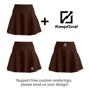 تنانير تنس نسائية مخصصة بالجملة عالية الخصر <span class=keywords><strong>2</strong></span> في 1 سريعة الجفاف للصالة الرياضية مع سراويل داخلية واقية من التعرض وجيوب مخفية - Product Image 5