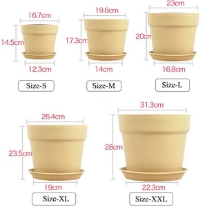 Offre Spéciale Élégante Base En Plastique Blanc Jardin Planteur Pots <span class=keywords><strong>De</strong></span> Fleurs En Plastique Avec couvercle Pour jardin - Product Image 4