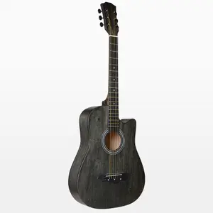 Best Quality Cheap Price 38 Inch All Solid Acoustic Guitar Handmade Basswood Classical Guitar