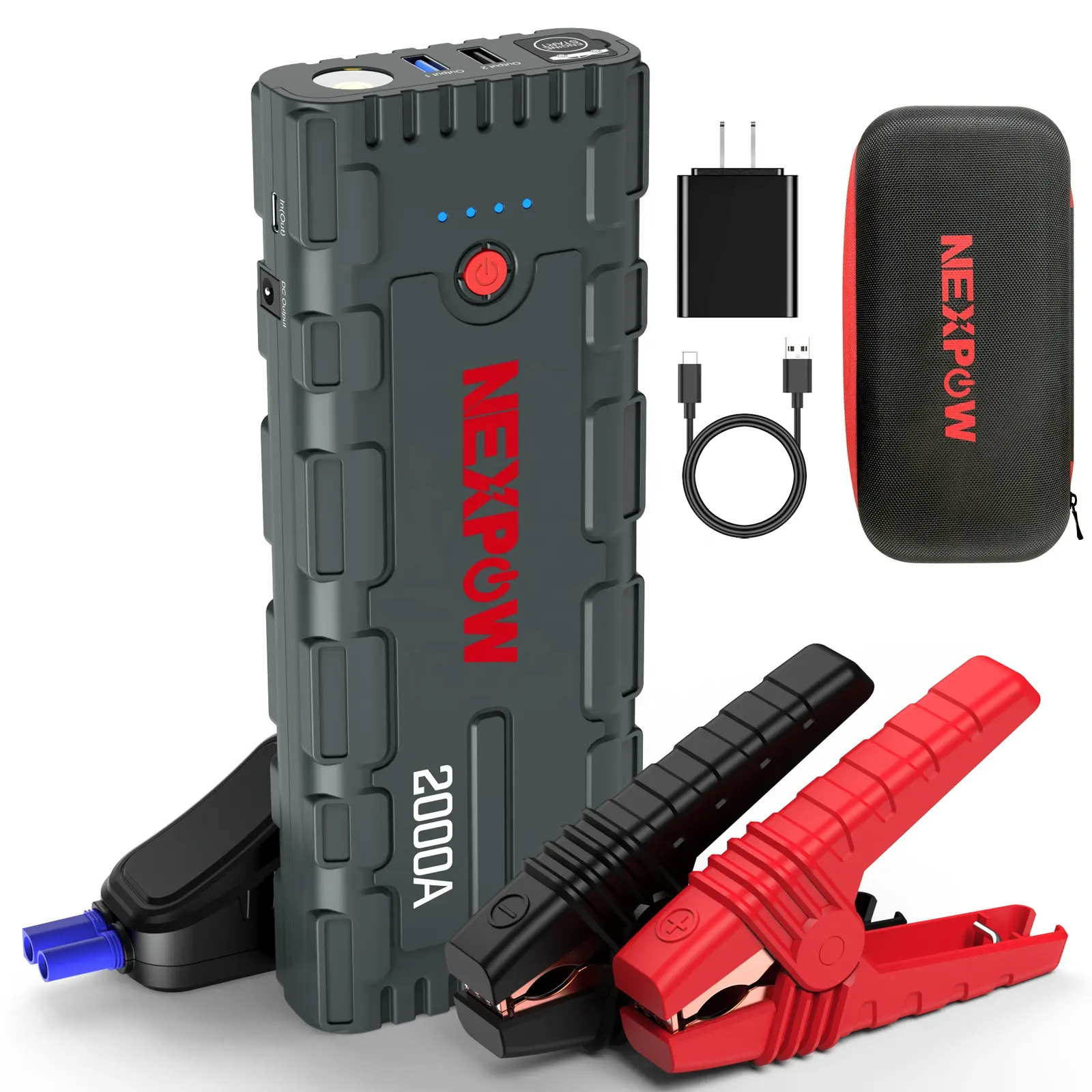 G17 NEXPOW 2000A 12V Kits DE EMERGENCIA portátiles para coche Cargador de batería Jumper Box Booster Pack Jump Starter Power Bank